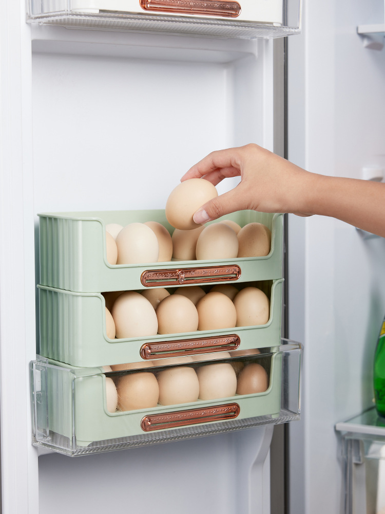 Refrigerator Side Door Egg Multi-Layer Storage Box Egg Storage Box Refrigerator Storage 0414