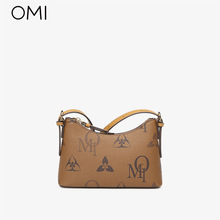 欧米OMI女包2022新款潮时尚单肩包包字母拉链设计复古休闲斜挎包