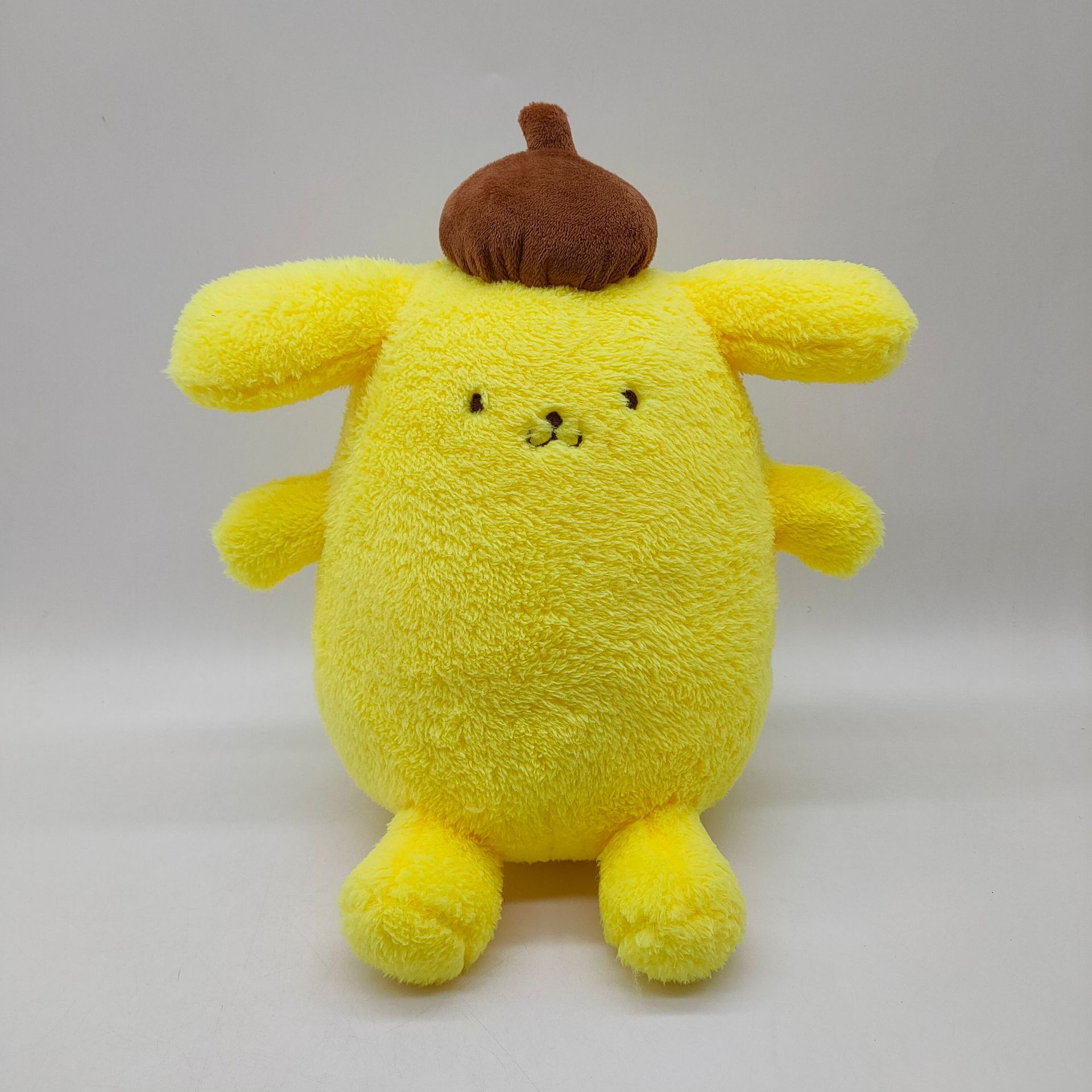 跨境新品 搞怪布丁狗pom pom purin plush卷纸盒 纸巾盒可爱毛绒