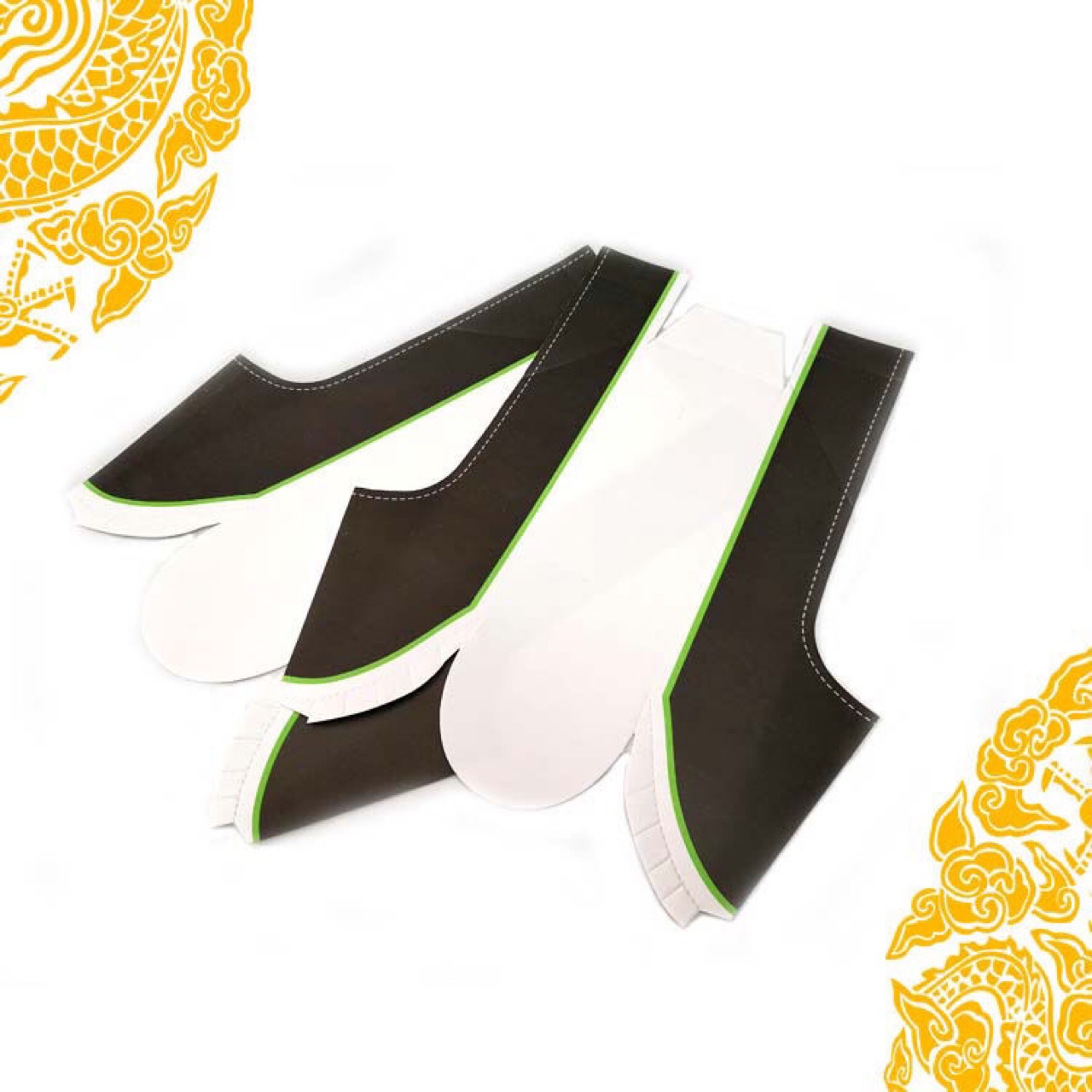 手工纸扎用品纸鞋 祭祀用品男女手工纸糊男士女士纸鞋 纸黑鞋