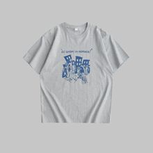 MAMINQIN日杂风vintage复古插畫印花情侣款短袖T恤简约半袖打底衫