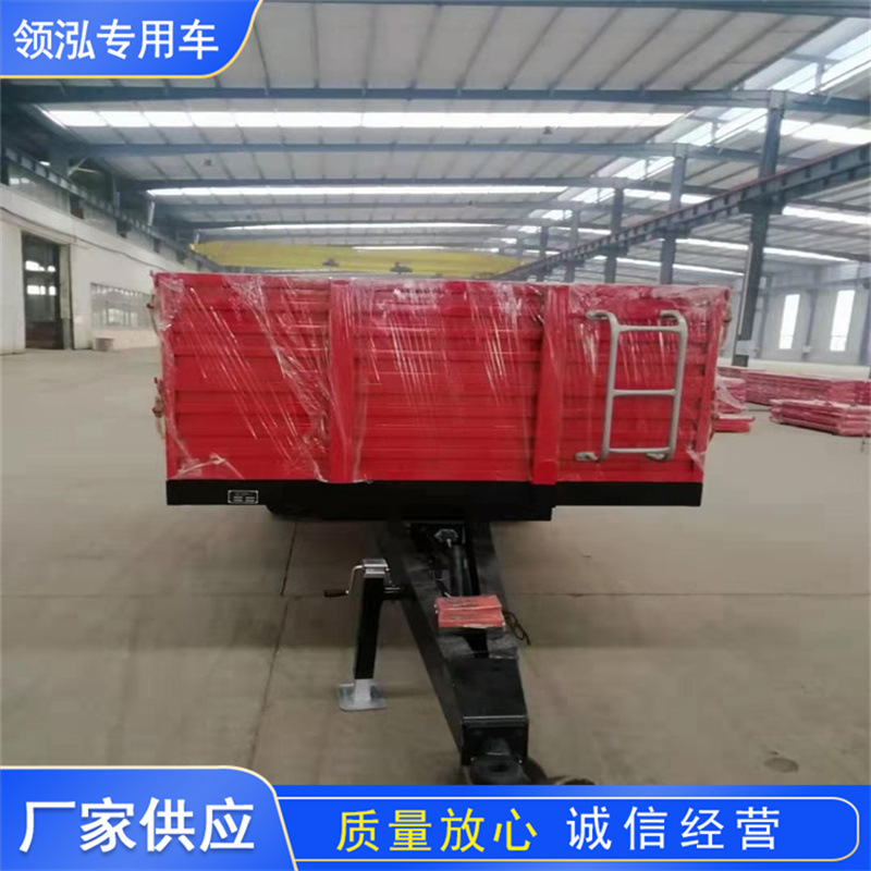 8米轻型全挂车 三桥货台面全平爬梯托板车 后翻自卸车 支持按需