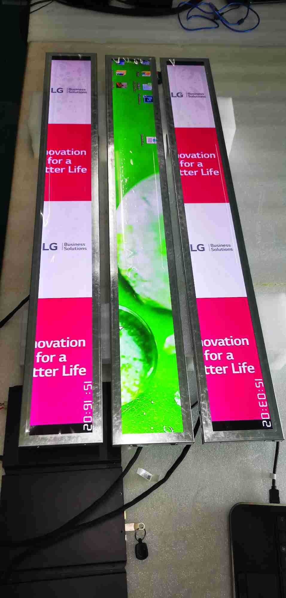 49寸切割长条屏高清4k超薄货架条形广告机显示屏厂家直销-阿里巴巴