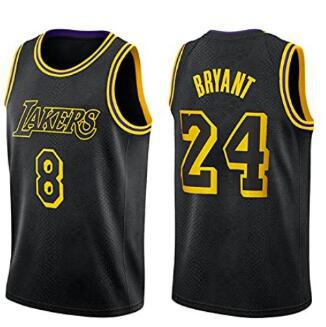 nba球衣湖人队科比24号 lakers #24 kobe 复古纪念版篮球衣服批发