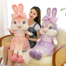 可爱小白兔公仔美菲兔子毛绒玩具抱枕女生大号布娃娃生日礼物儿童
