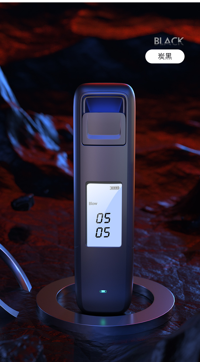 便携式酒精测试仪吹气式检测仪测量仪迷你usb充电式测试仪