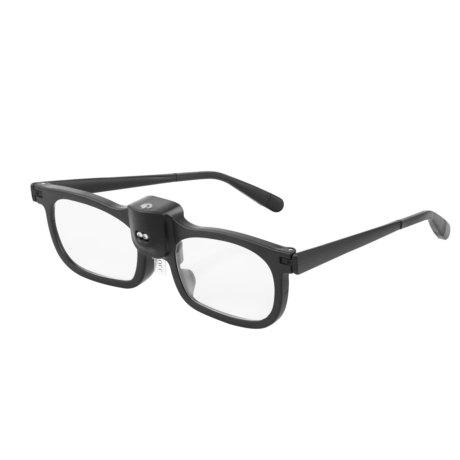 新品19156-3c眼镜式放大镜 带2led灯金属包胶腿老人阅读钓鱼跨境