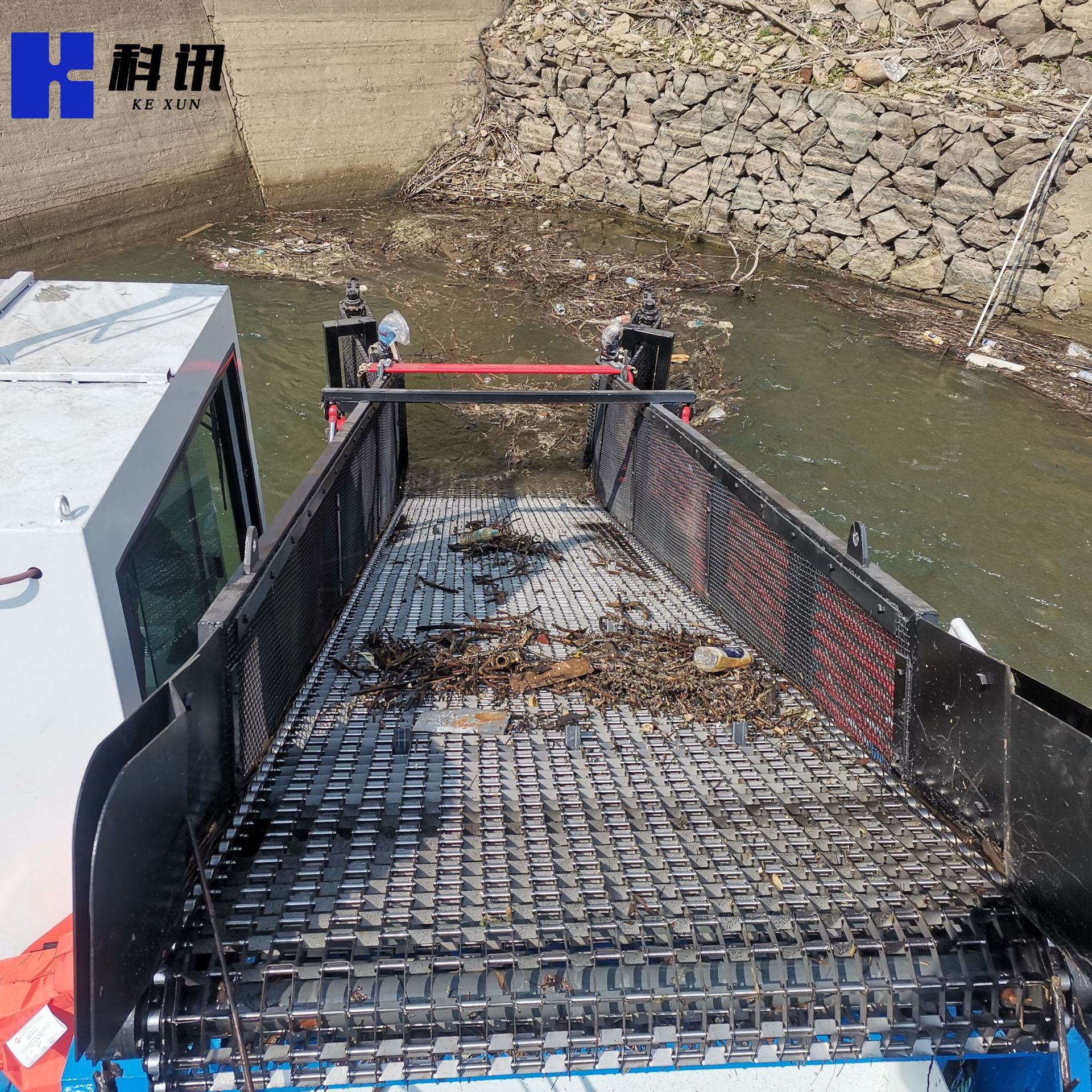 河道全自动垃圾清理机械 湖北大型湖泊打捞水面漂浮垃圾保洁船