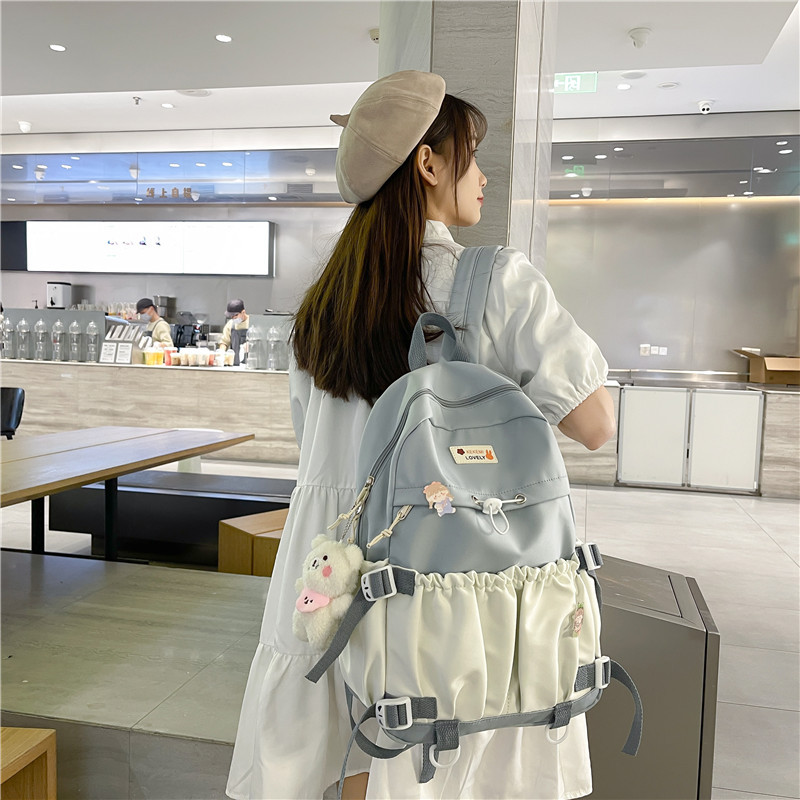 2022 Spring New Japanese and Korean Partysu Cute Girls Early High School and College Campus Schoolbag Casual Backpack