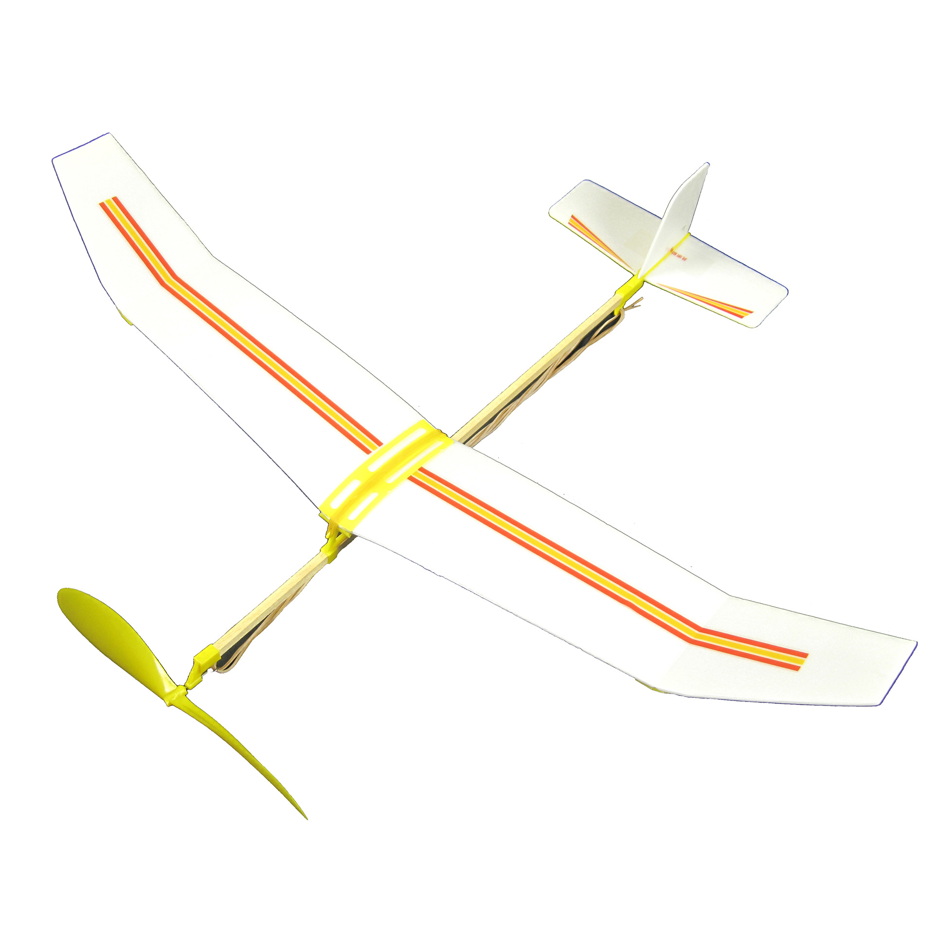 飞驰橡筋动力飞机航空研学飞机模型拼装航模天驰比赛组装飞机模型