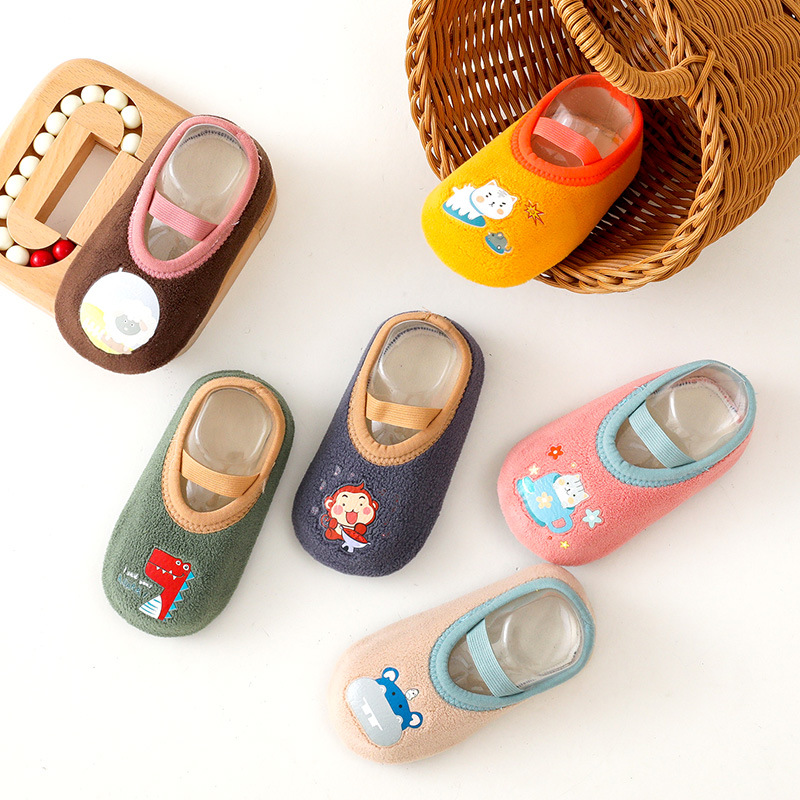 Baby Toddler Shoes 0-3 Years Old Children Non-Slip Floor Shoes Baby Spring, Autumn and Winter Ankle Sock Learn to Walk Foot Sock Wholesale