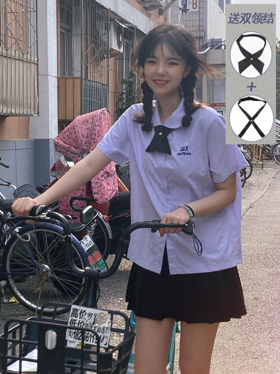 泰国校服娜诺泰式初恋禁忌女孩小水同款衬衫夏季校服jk套装百褶裙