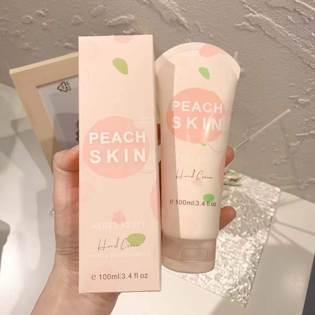 HERES B2UTY Vitality Peach Moisturizing Hand Cream Autumn and Winter Moisture Replenishment Anti-Drying Refreshing Non-Sticky Hand Cream 100M