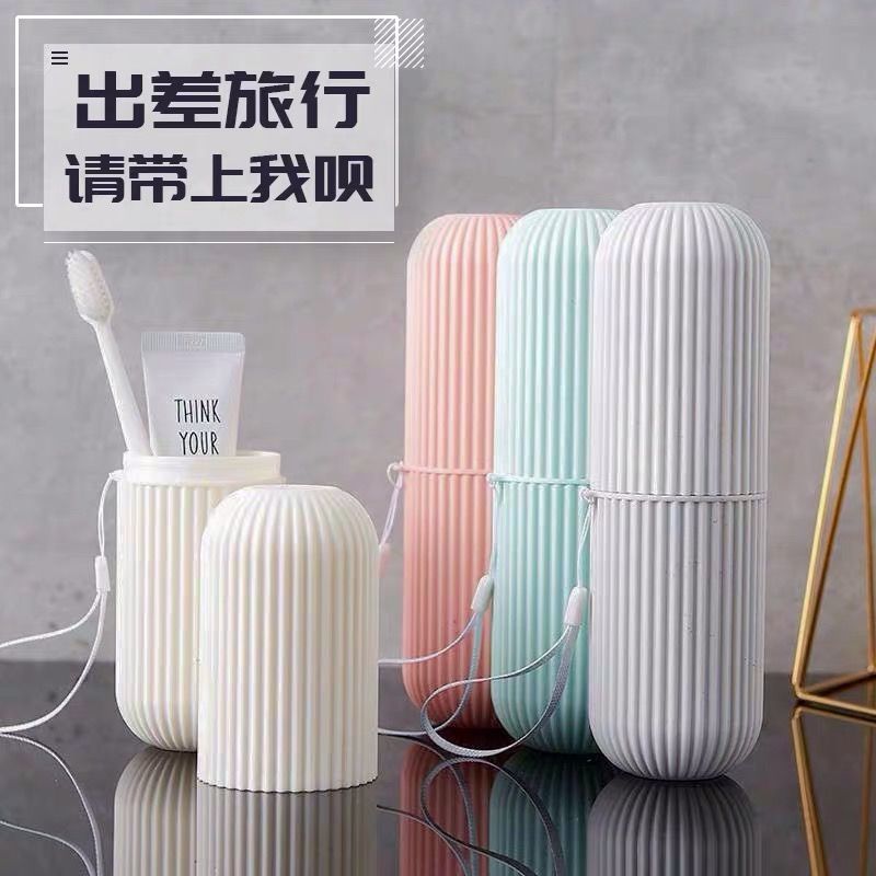 cup travel toothbrush box portable toiletry cup mouthwash cup set large toothpaste toothbrush storage box