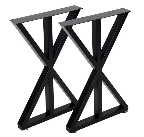 创意桌腿支架铁艺桌腿脚书桌支架餐桌餐台餐厅吧台金属五金桌子腿