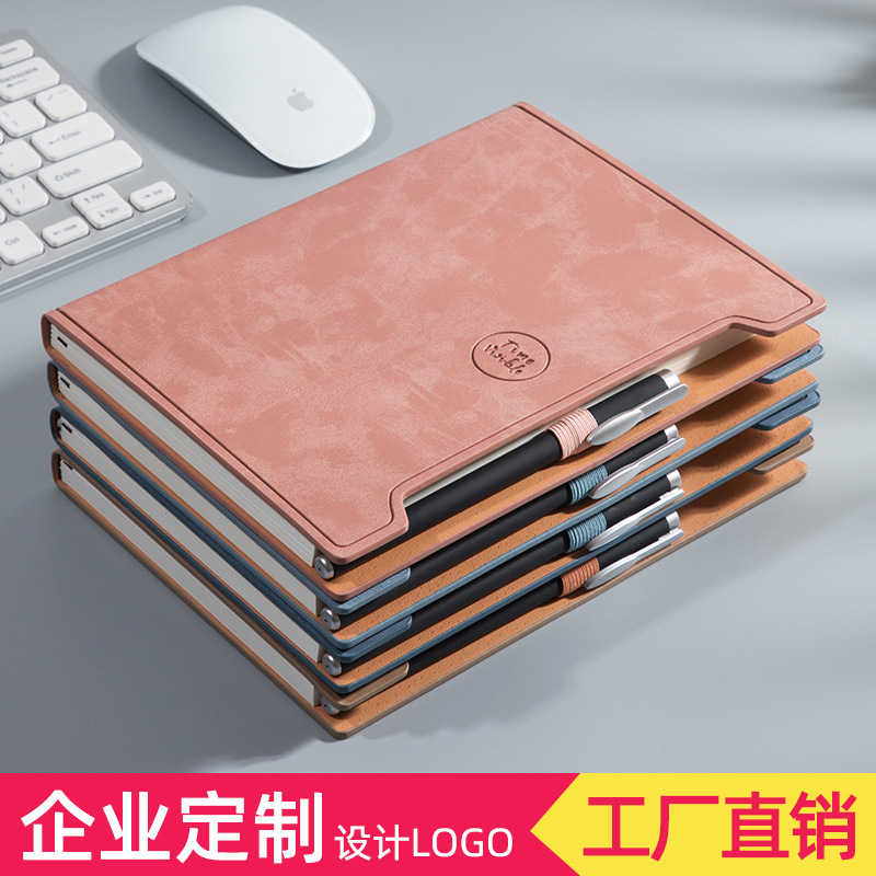 Creative A5 Notebook Custom Logo Notepad Business Gift Set Office Stationery Book Diary Wholesale