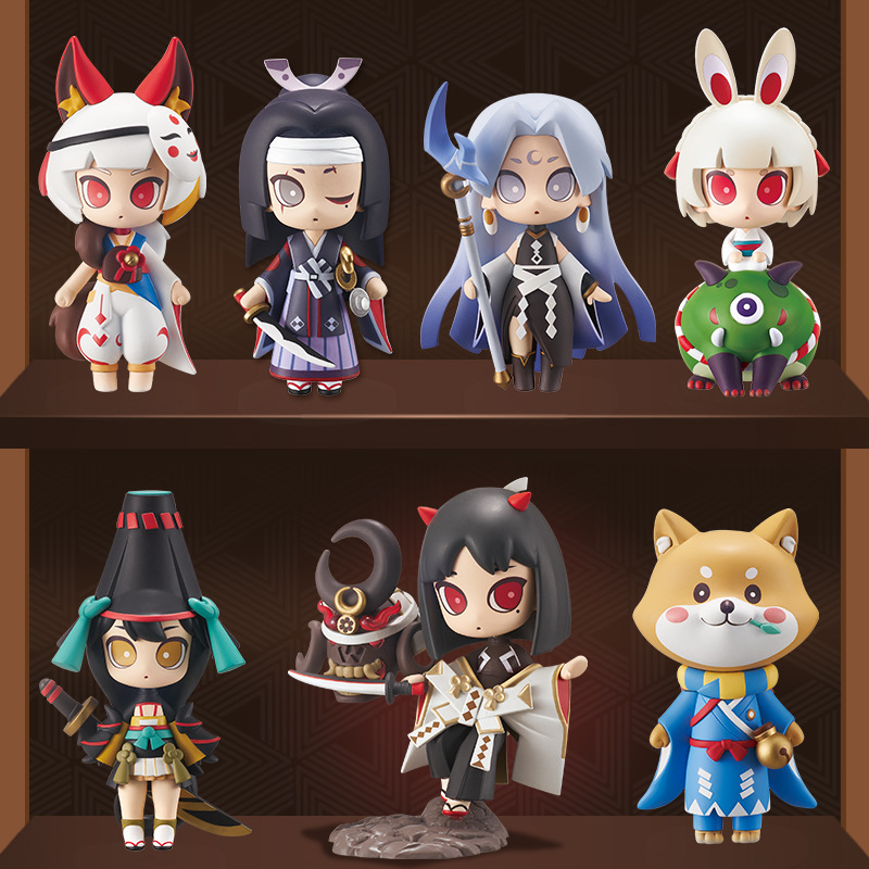 奥飞阴阳师盲盒一套全套手办现世奇趣第二弹网易游戏公仔周边摆件