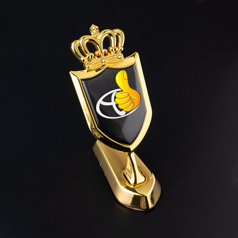 专用于凯美瑞 chr车标外观立标改装皇冠爆改配件金属装饰用品