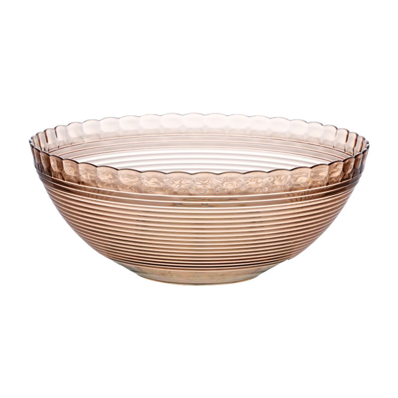New Horizontal Bar Salad Bowl Fruit Plate Living Room Home Dried Fruit Tray Snack Plastic Light Luxury Transparent More than Fruit Bowl