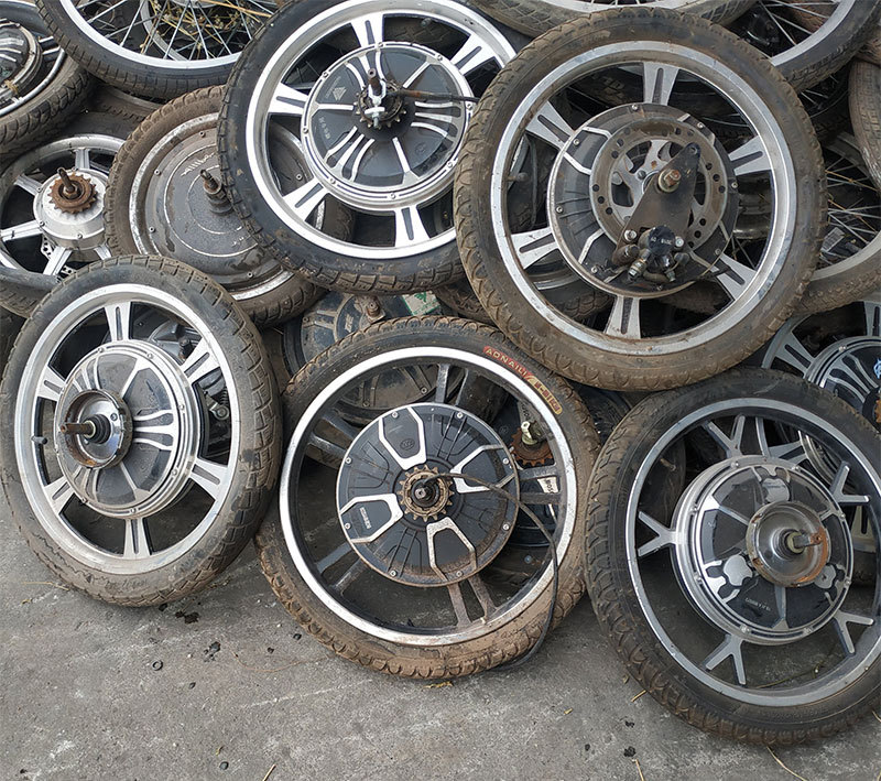 寸v12w48改装寸锂电铝圈24016寸寸18电机14电动二手自行车后轮