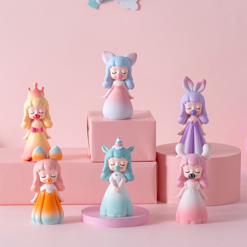 New Anne Angel Girl Blind Box Series Set Decoration Princess Cake Decoration Doll Birthday Gift Hand Office