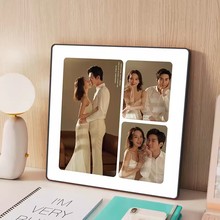 W3Tk洗照片做成情侣相框摆台相片定 制感diy婚纱照打印加纪念
