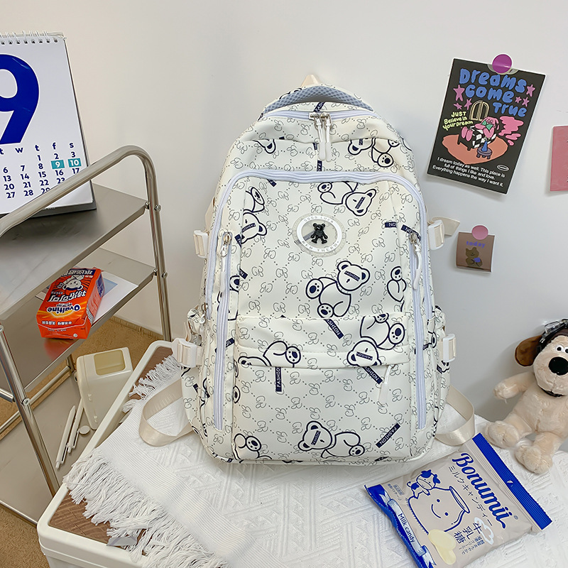 Korean Style Girl Cute Backpack New Fashion Casual Backpack Wholesale Large Capacity Middle School Student Schoolbag