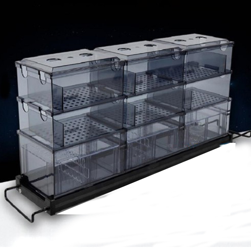 鱼缸滴流盒过滤盒水族箱循环流水顶部过滤器上置双淋管龟缸过滤槽