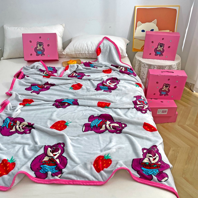 Wholesale Factory Cross-Border Disco Cartoon Blanket Flannel Blanket Lunch Break Air Conditioning Blanket Gift Blanket Foreign Trade Blanket