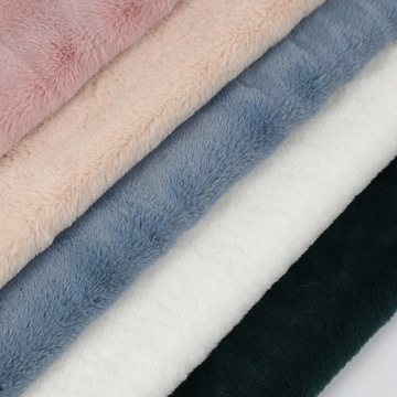 毛绒现货800克兔毛面料大兔毛扎染面料绒布儿童衣服布料玩具拖鞋