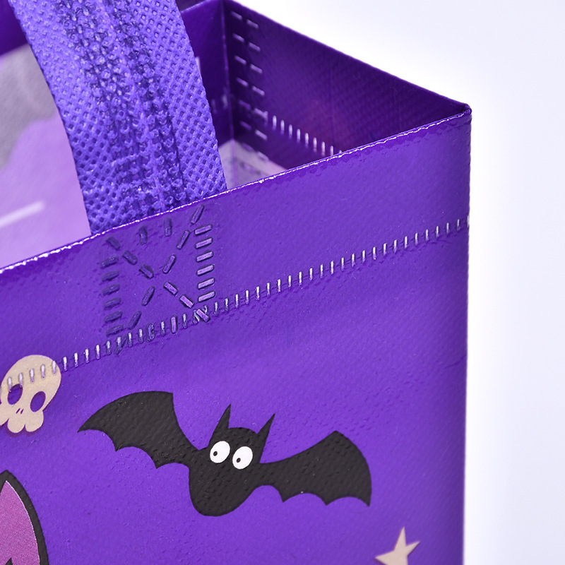 Cross-Border Halloween Non-Woven Bag Witch Pumpkin Tote Bag Foldable Food Gift Shopping Gift Storage Bag