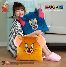 正版猫和老鼠毛绒玩具抱枕汤姆猫儿童礼物沙发靠枕暖手枕颈枕批发