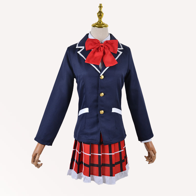 5kg中二病全套服装(外套 衬衣 裙子 领结 黑色丝袜)商品描述视频展示