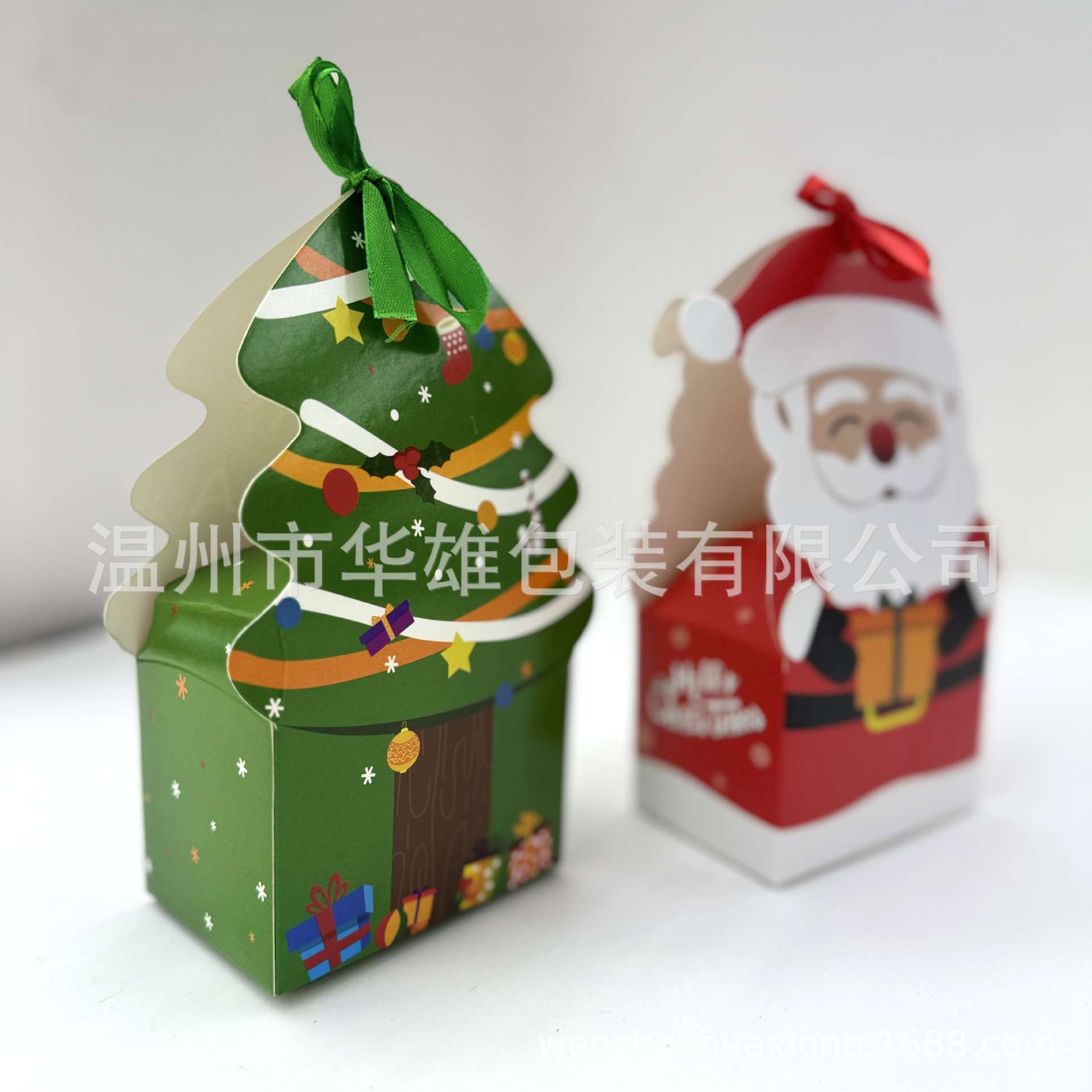 Cross-Border Korean Christmas Small Gift Packaging Cartoon Shape Box in Stock Wholesale Color Christmas Apple Candy Box