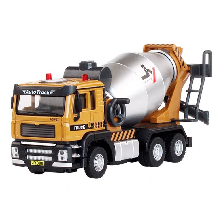 Jiaye 1:50 Alloy Sound and Light Warrior Engineering Vehicle Excavator Mixer Truck Garbage Crane Dump Truck Model Boy Toy