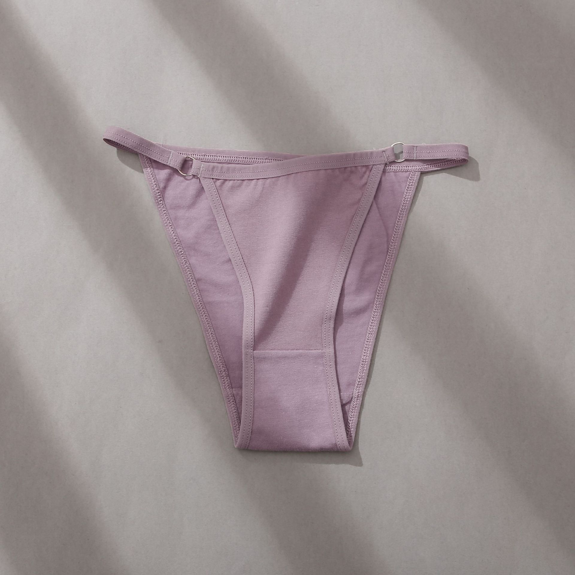 finetoo女士三角裤细带低腰棉布内裤圆环性感女式三角裤头l011