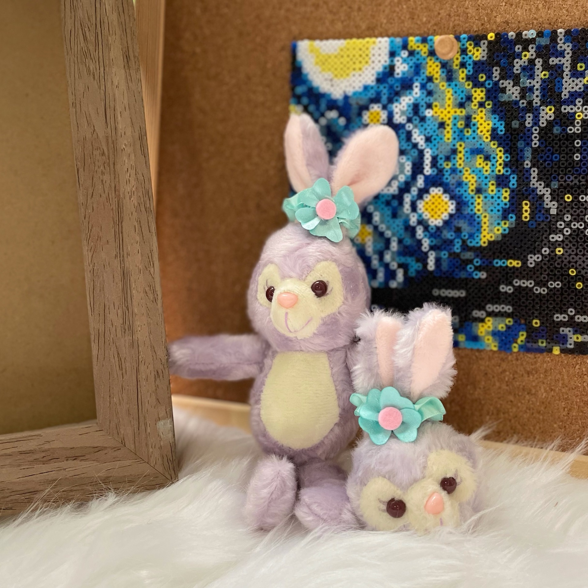 网红ins星黛露毛绒玩具公仔小号兔子挂件可爱书包包挂饰钥匙扣女