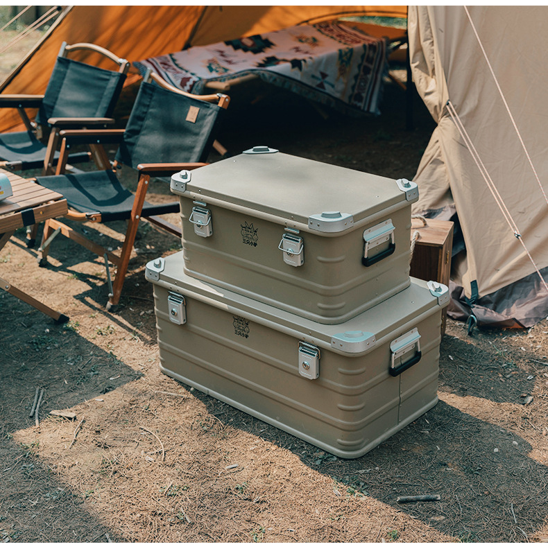 三只小驴铝合金收纳户外箱车载露营装备旅行杂物大容量收纳储物箱