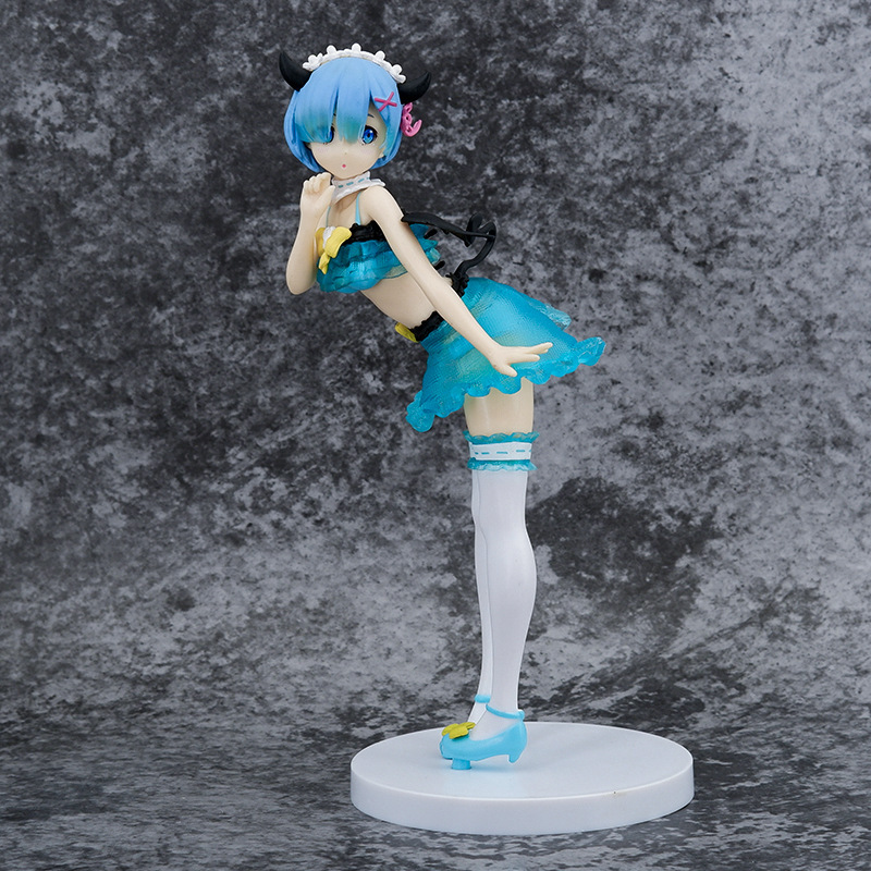 从零开始的异世界生活 小恶魔蕾姆 雷姆站姿动漫景品盒装手办摆件