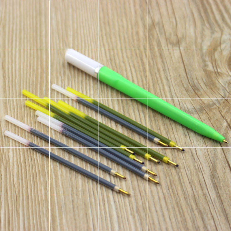 批发红色圆珠笔芯中性替芯油笔芯怀旧教师蓝圆珠笔芯上海321