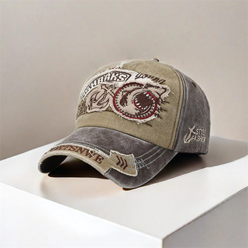 外贸批发做旧水洗棒球帽潮男个性牛仔鸭舌帽女遮阳防晒帽跨境爆款