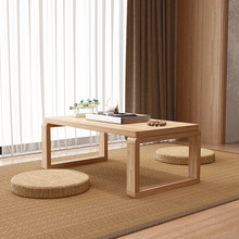 简约炕桌实木榻榻米桌子日式矮桌地台桌小茶桌家用飘窗茶几经济型