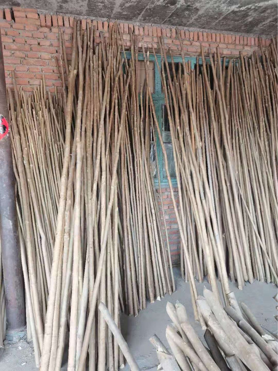 工厂直供批发 3米长黄皮腊木杆 3米加长白蜡杆