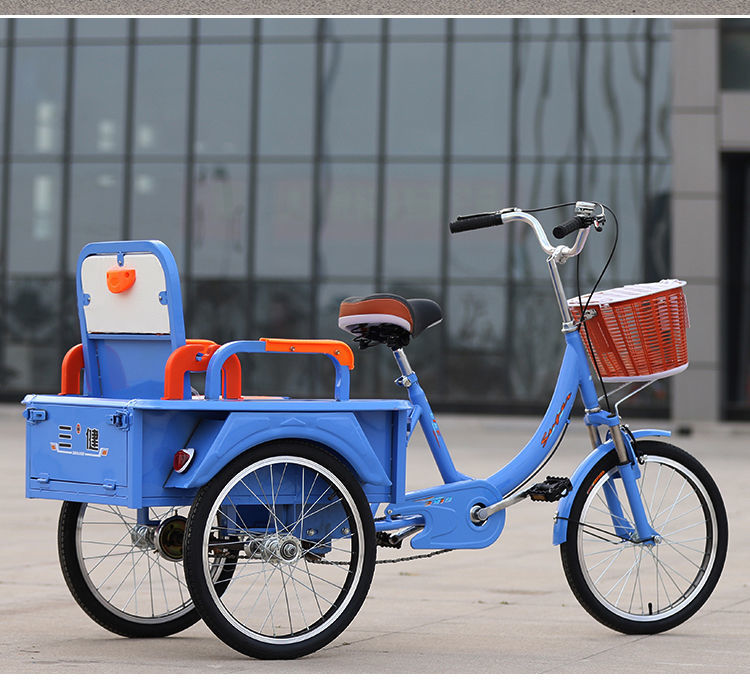 老年三轮车自行车成年人力代步车脚踏脚蹬车轻便小型载人拉货