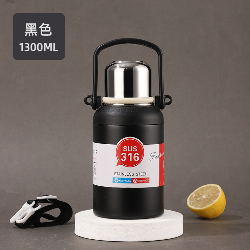 316 Stainless Steel Thermos Cup Good-looking Large Capacity Tea King Kong Pot Men and Women Outdoor Sports Warm-Keeping Water Cup