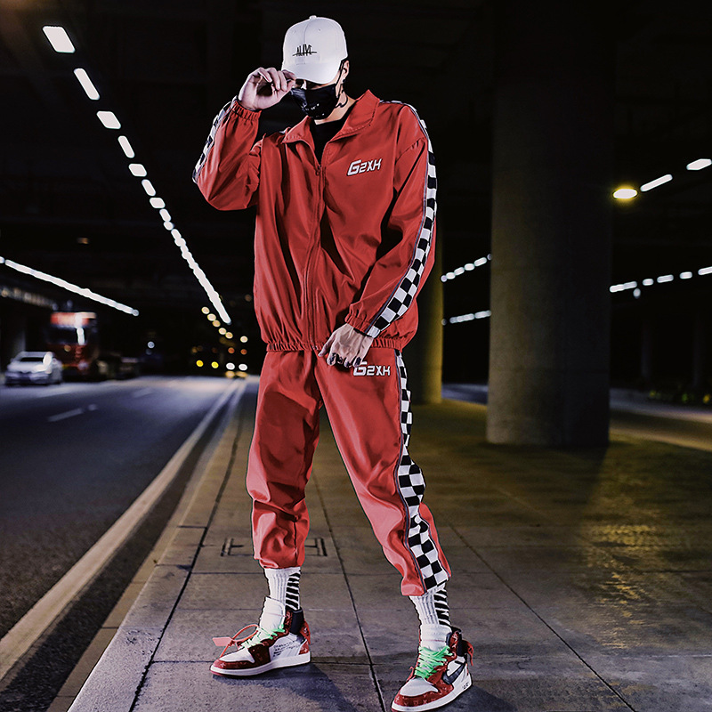 春秋冬季运动套装男学生运动服男士休闲套装潮牌长袖情侣套装大码