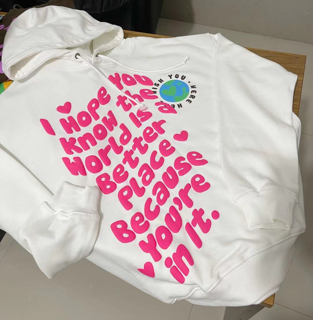 原厂韩国潮牌欧阳娜娜男女同款noko发泡字母印花连帽卫衣男女宽松