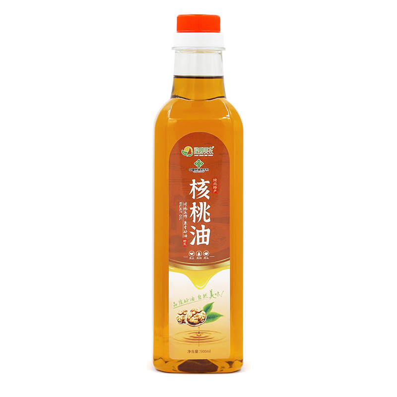 压榨核桃油食用油500ml/瓶低温烹饪凉拌食用油植物油-阿里巴巴