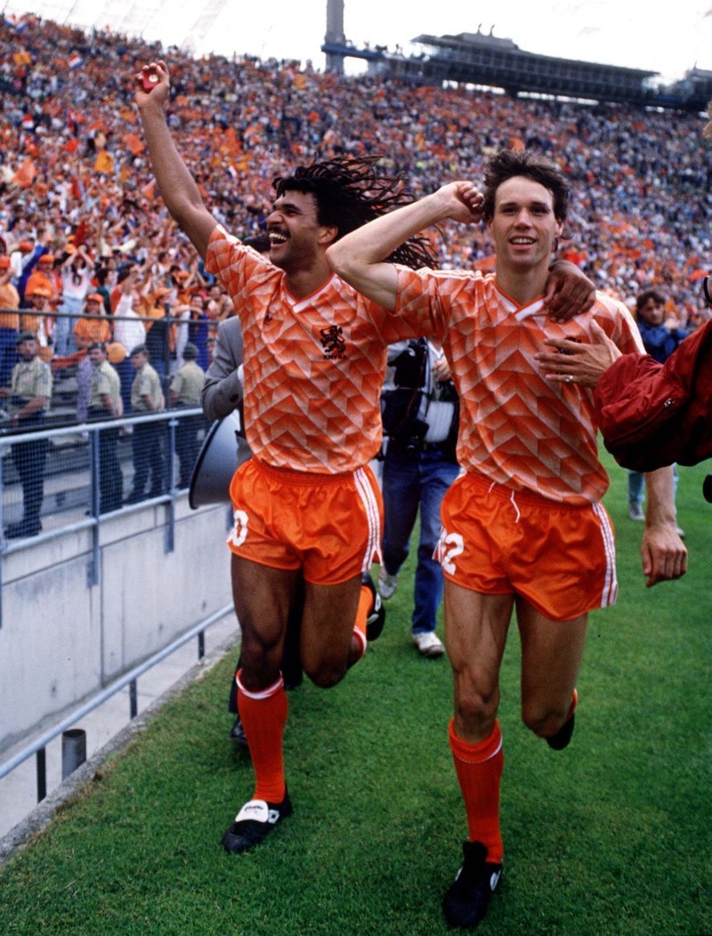 1988荷兰国家队复古短袖球衣成人足球服厂家直批博格坎普范巴斯滕