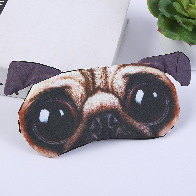 Sleeping Eye Mask New Creative Cute Stereo Eye Mask Ice Eyeshade Cartoon Animal Shading Eye Mask in Stock